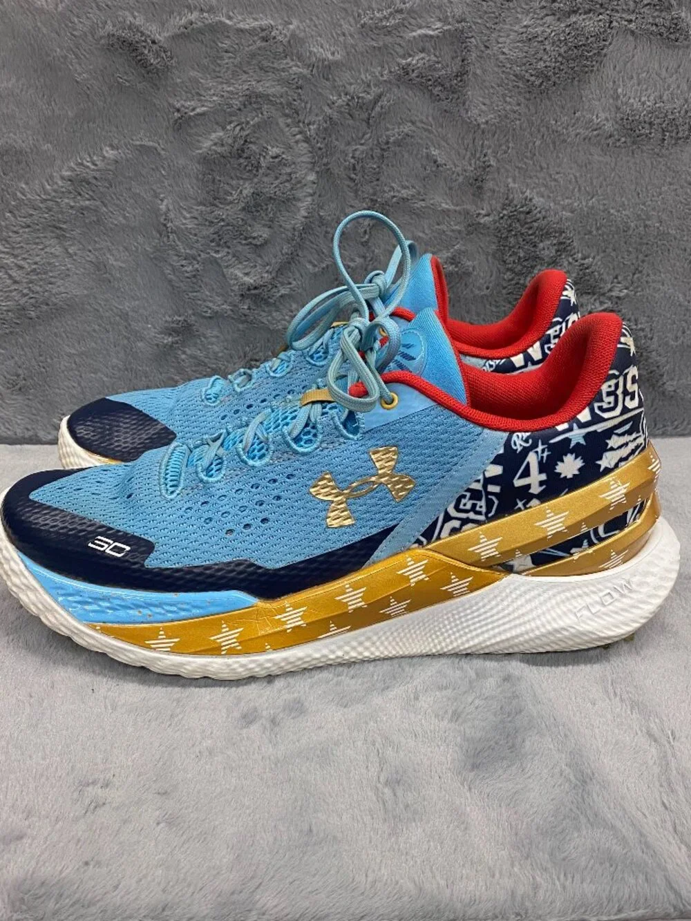 Under Armour Steph Curry 2 Flo Tro All Star Golf Spikeless Shoes Mens Size 12.5